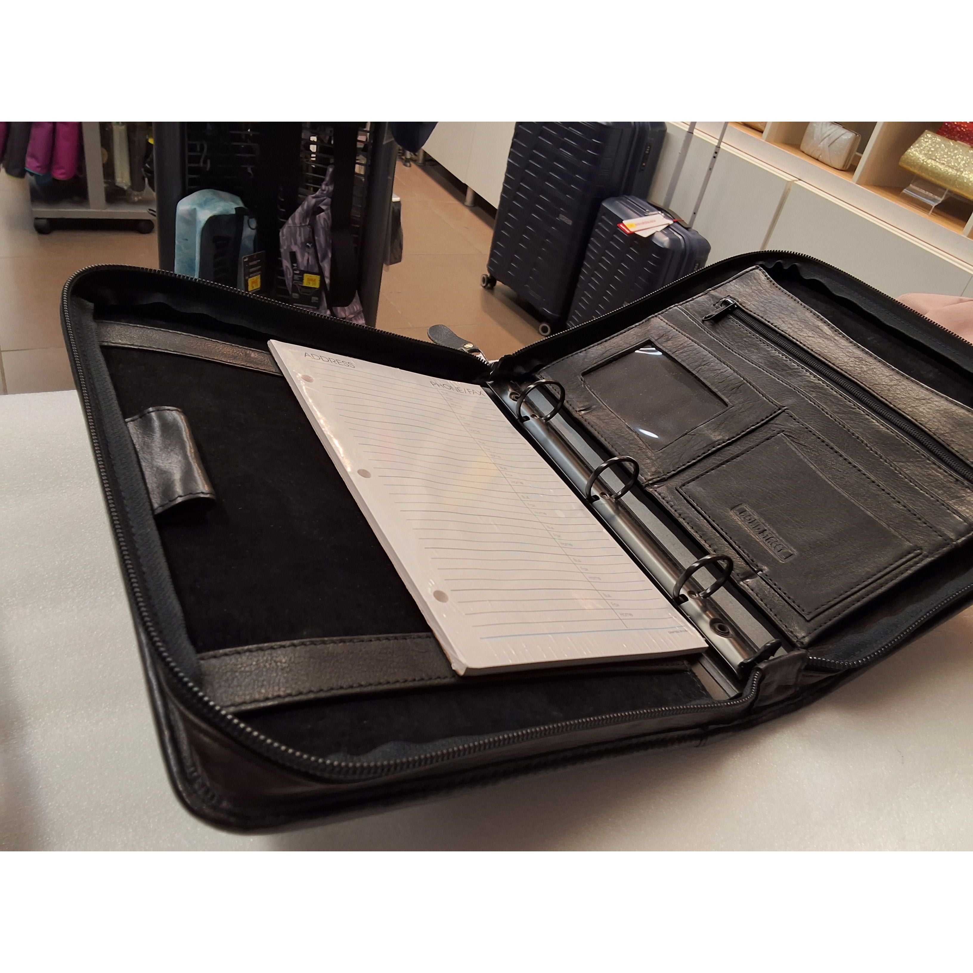 Cartable avec grande fermeture éclair tout autour - Noir