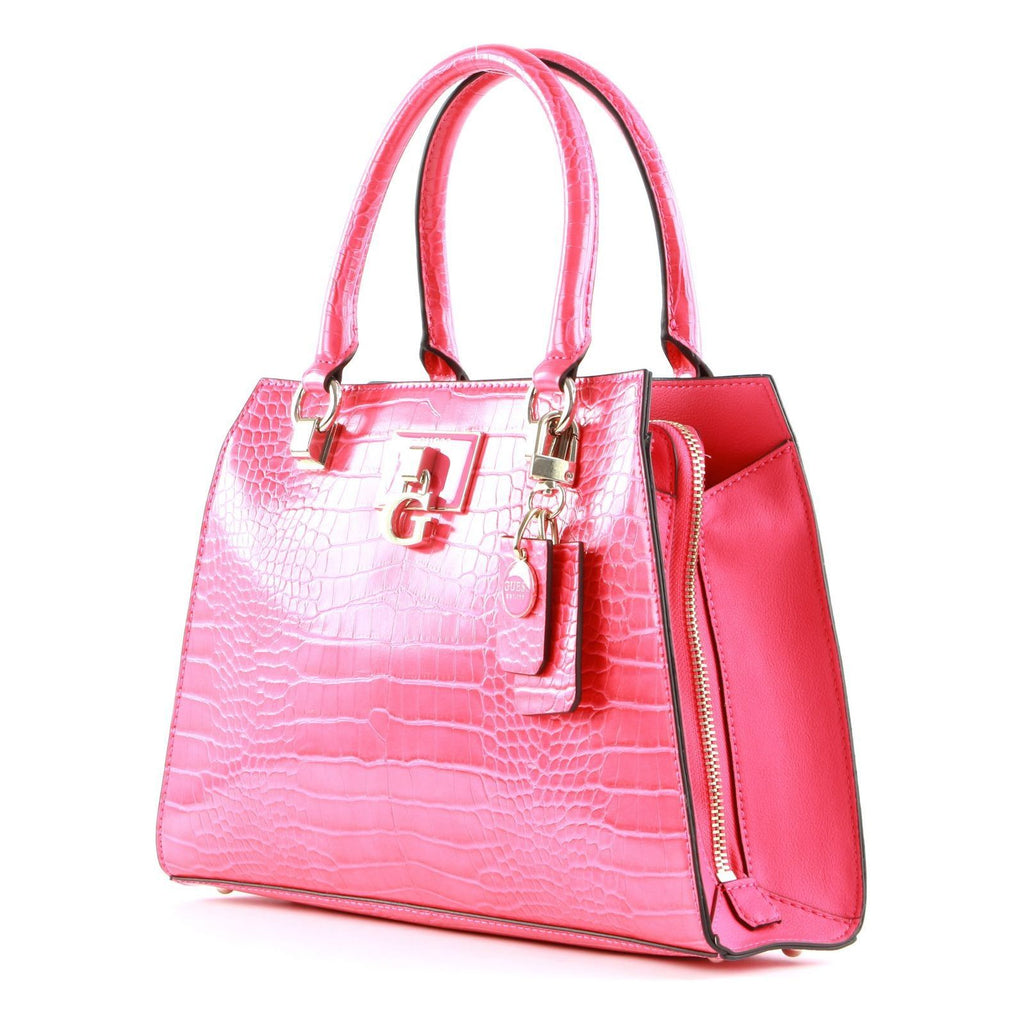 guess stephi fushcia handbag