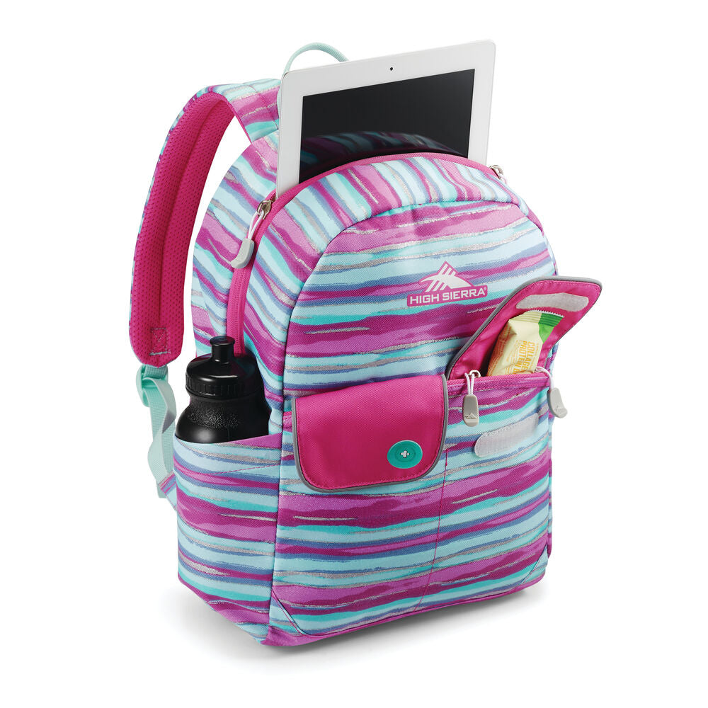 High Sierra Chiqui Backpack - Watercolour Stripes