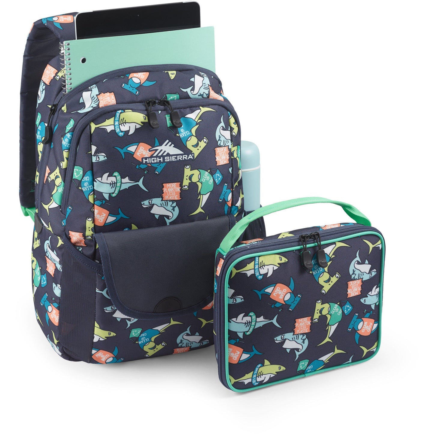 High Sierra Ollie Lunchkit Backpack - Blue Sharks