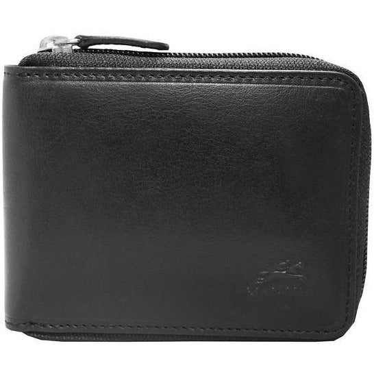 Portefeuille zippé sécurisé RFID pour hommes Mancini BOULDER avec passcase amovible