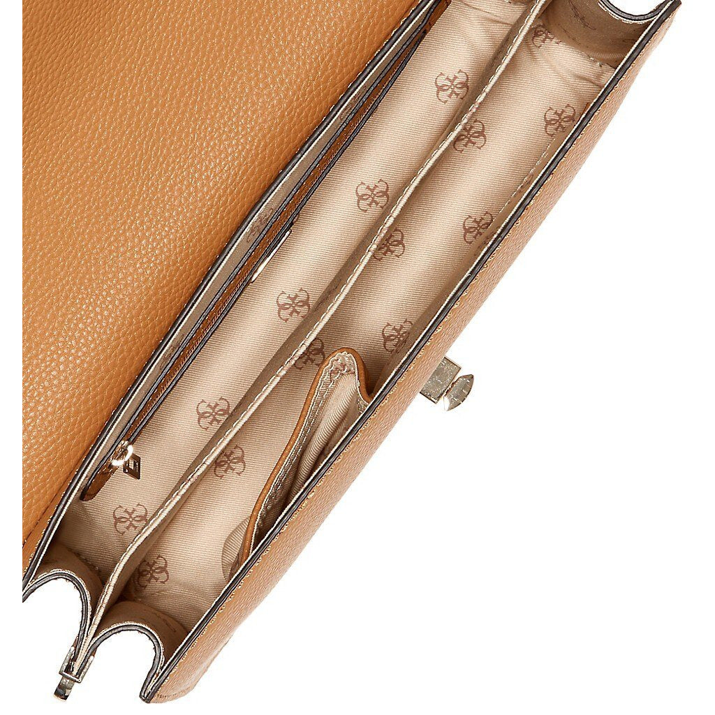 GUESS Albury Top-Handle Flap Bag