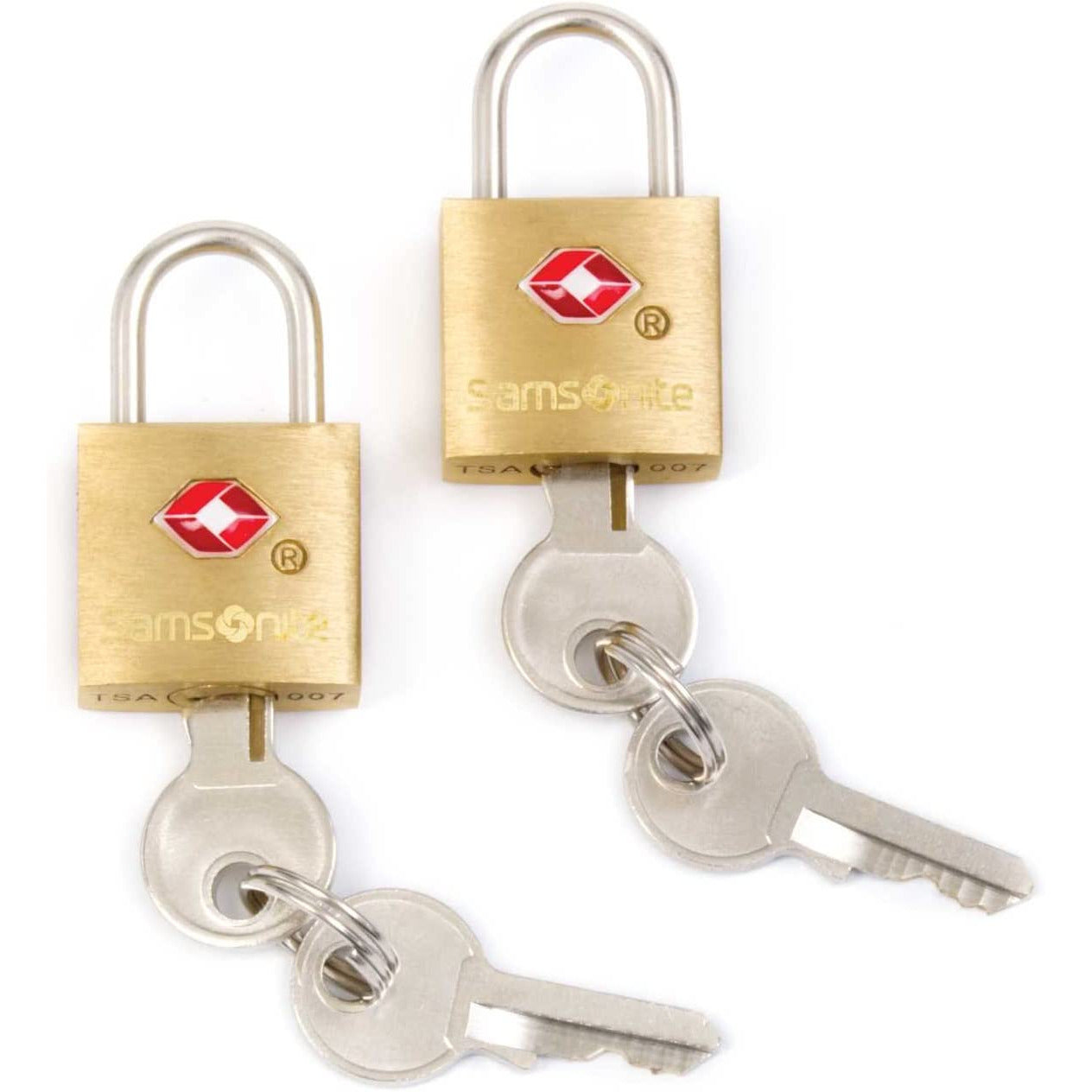 Samsonite 2 Pack TSA Brass Key Locks
