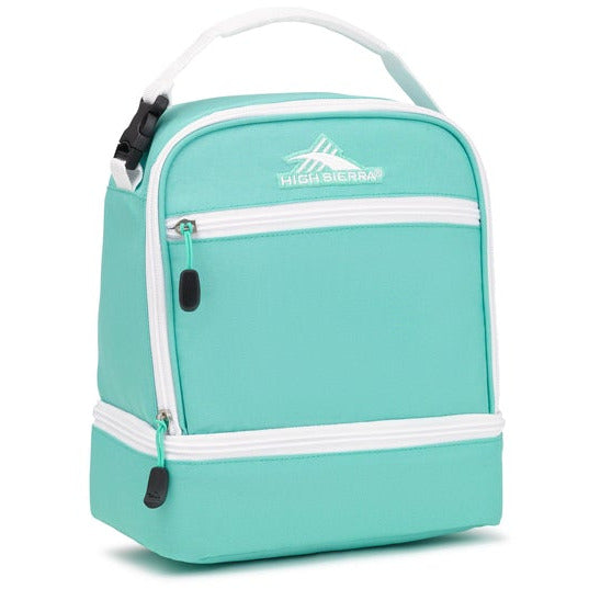 High Sierra Stacked Compartment Lunch Kit - Aquamarine/White