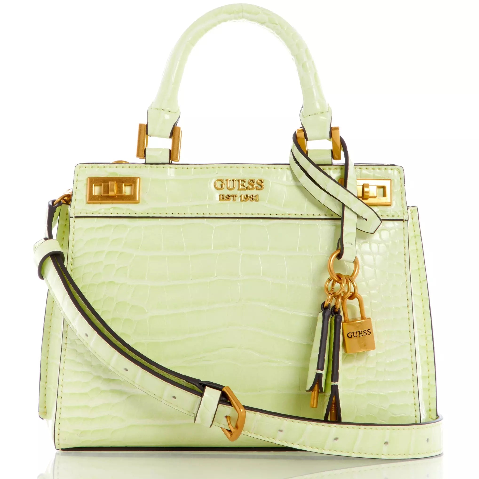 GUESS Katey Croc Mini Satchel