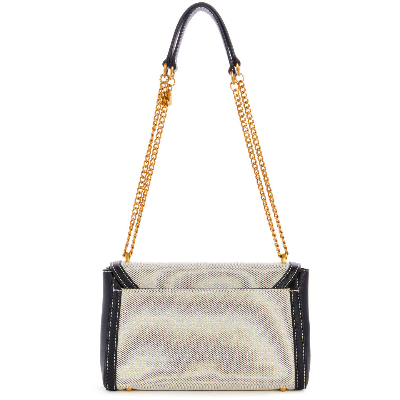 GUESS Katey Canevas Flap Shoulder Bag