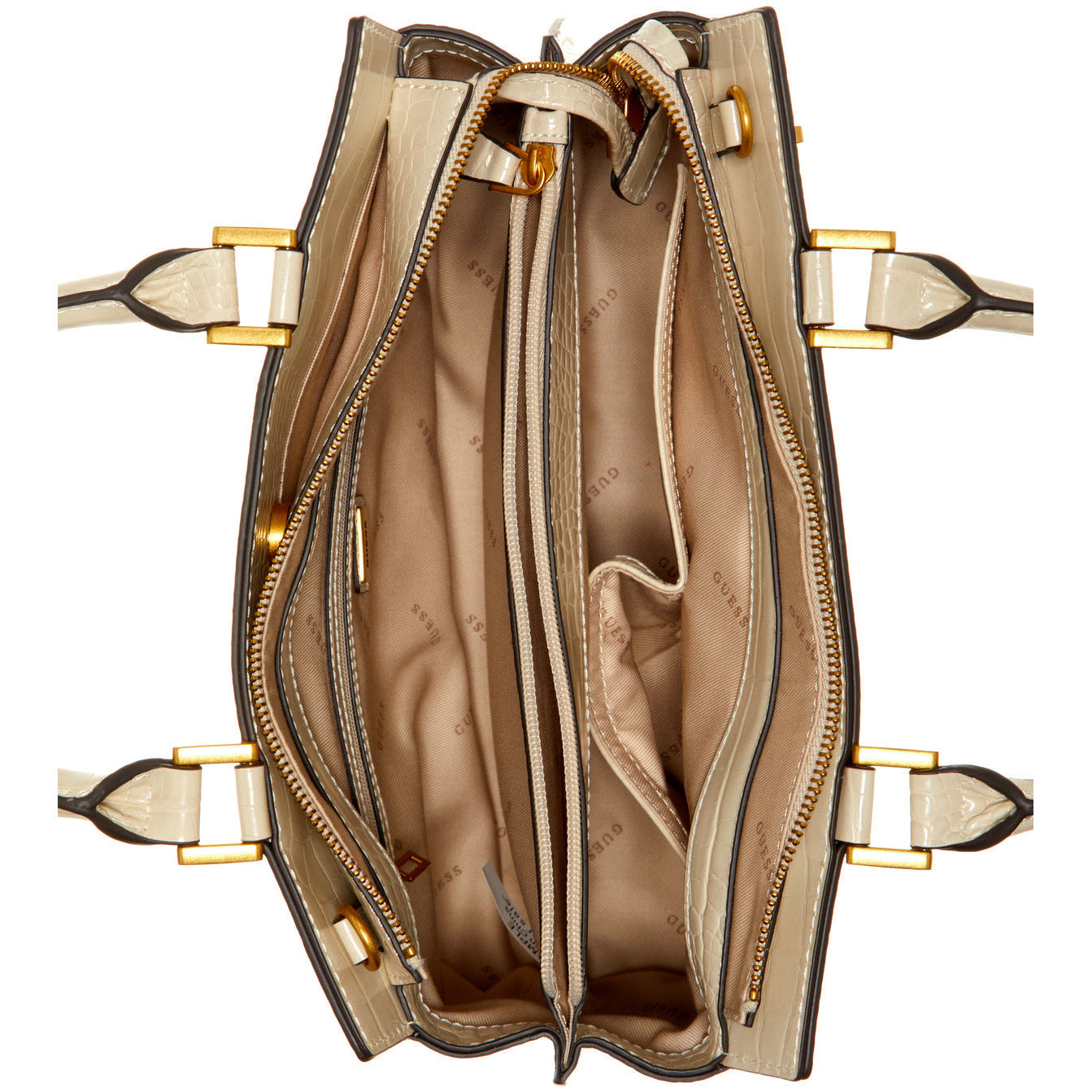 GUESS Katey Canevas Luxury Satchel