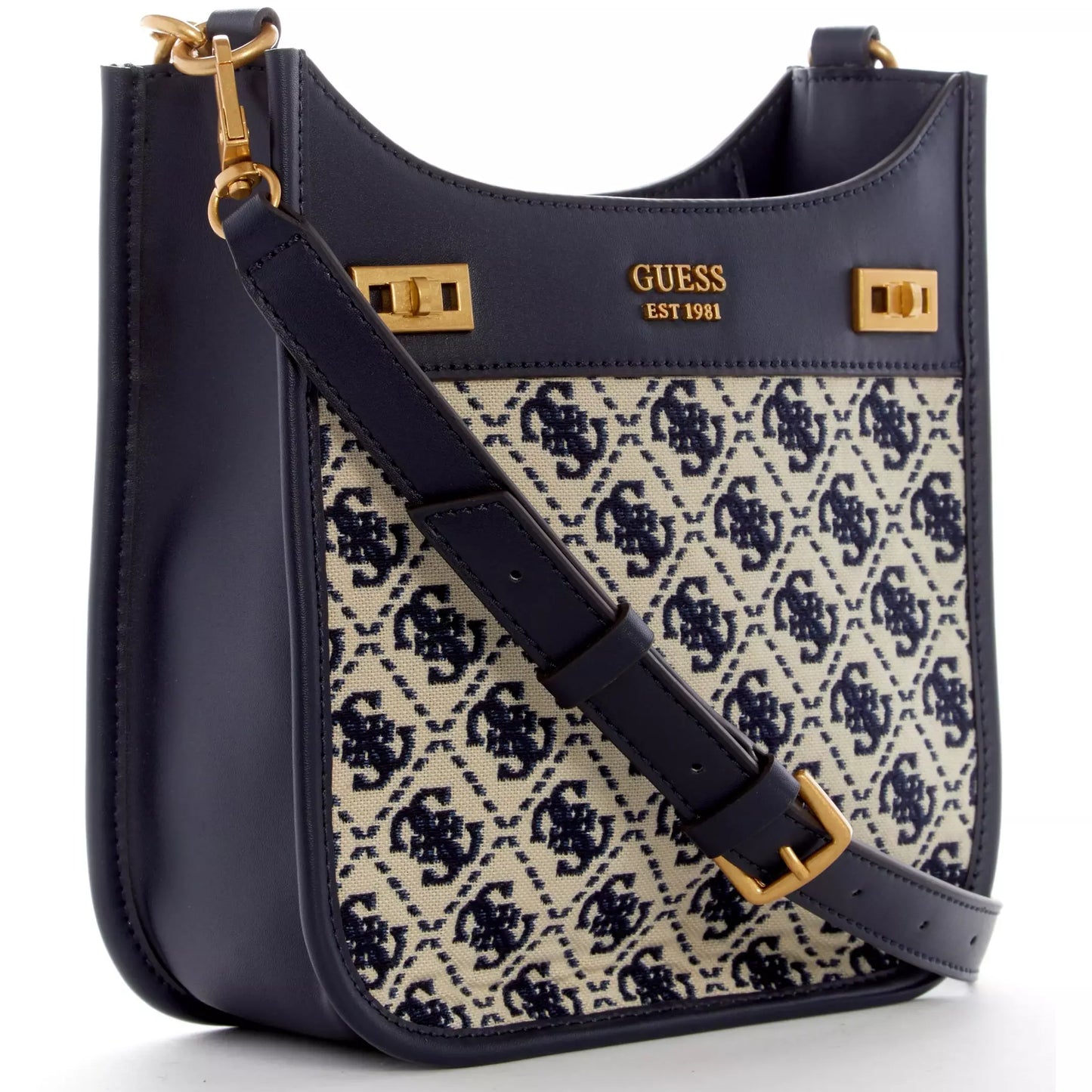 GUESS Izzy Mini Hobo -Navy Logo
