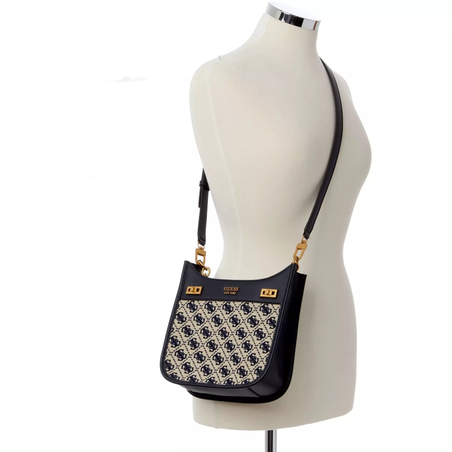 GUESS Izzy Mini Hobo -Navy Logo