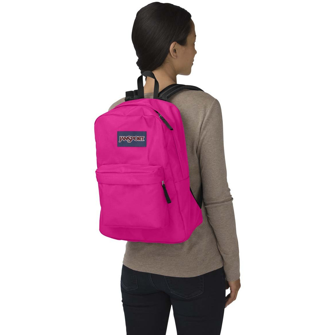 JanSport SuperBreak Backpack - Cyber Pink