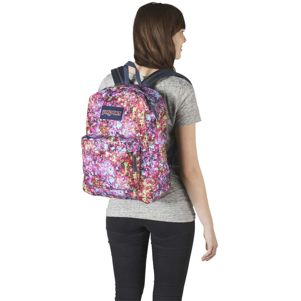 JanSport SuperBreak Backpack - Multi Flower Explosion