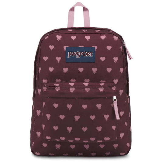 Sac à dos JanSport SuperBreak - Rouge russet Cœurs qui saignent