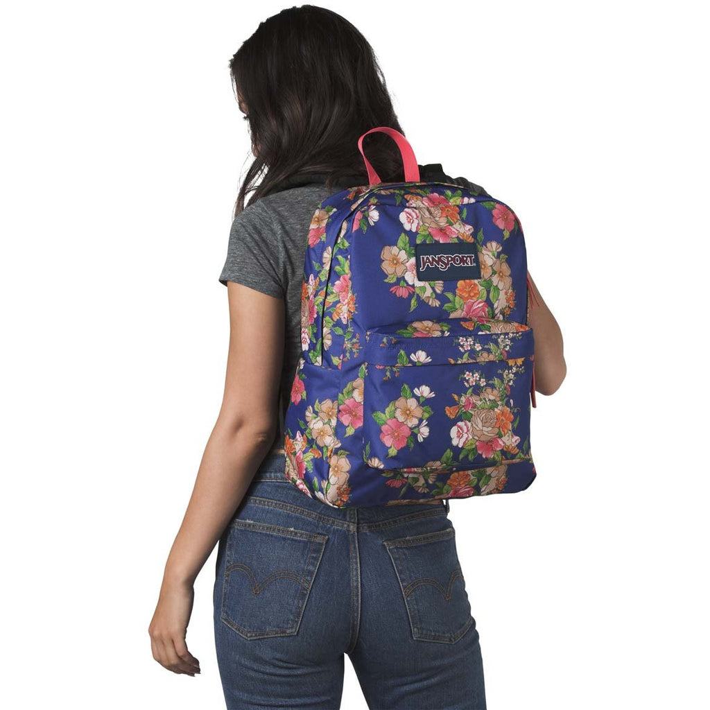 JanSport SuperBreak Backpack - Paper Floral