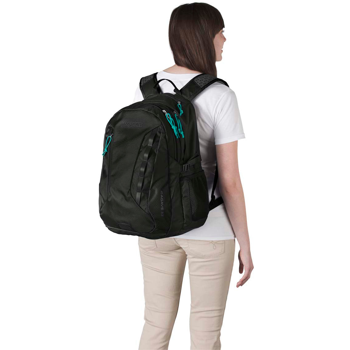 Sac à dos pour ordinateur portable JanSport Agave pour femmes - Noir