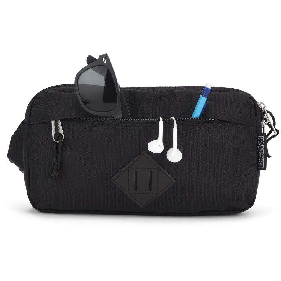 Sac banane JanSport taille - Tissage en cordes noir