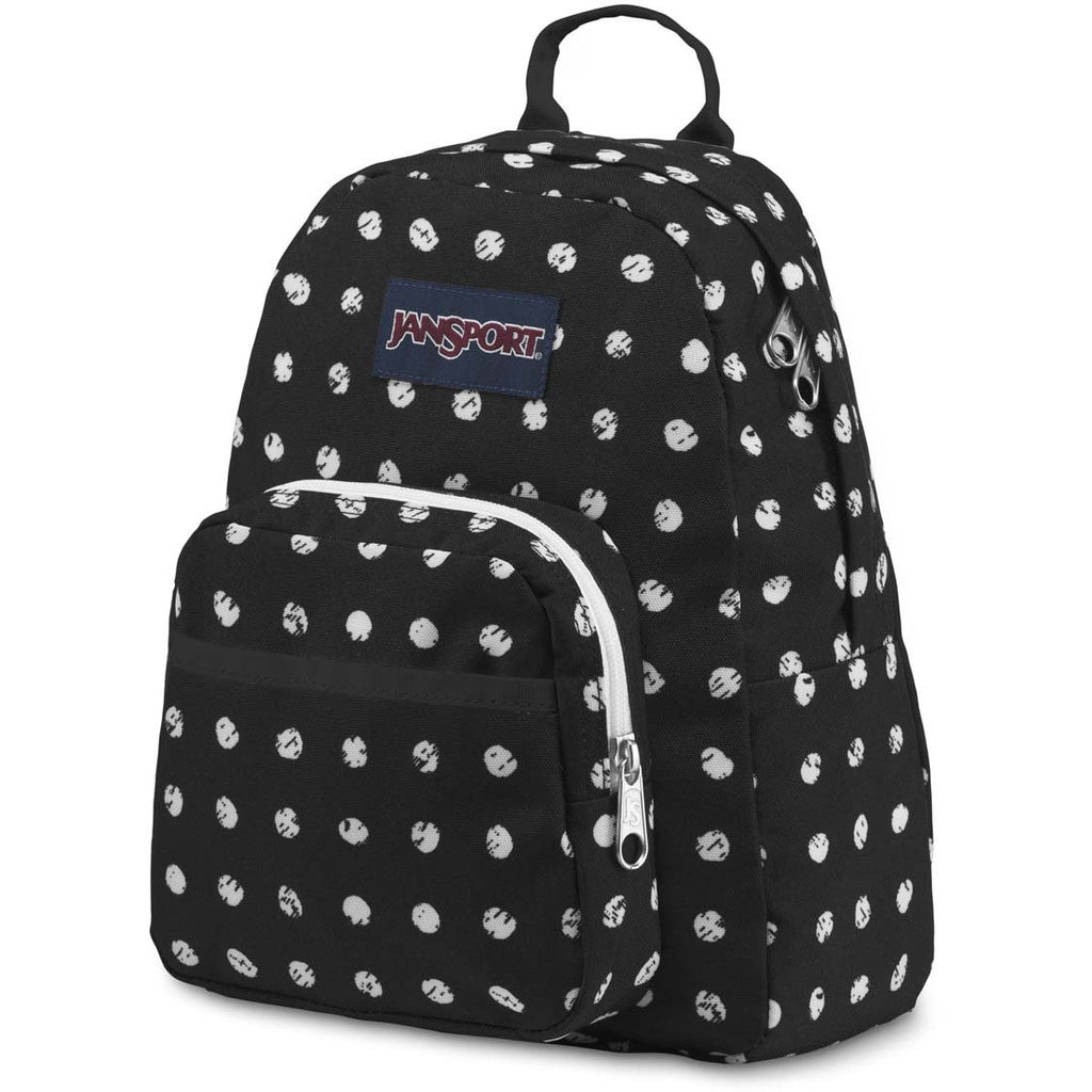 JanSport Half Pint Mini Backpack - Black Sketch Dot
