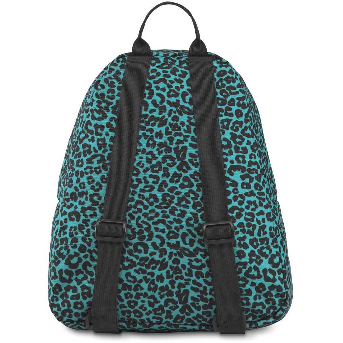 JanSport Half Pint Mini Backpack - Peacock Blue Leopard Life