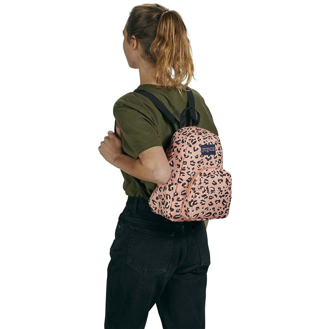 JanSport Half Pint Mini Sac à Dos - Chat de Fête Rose