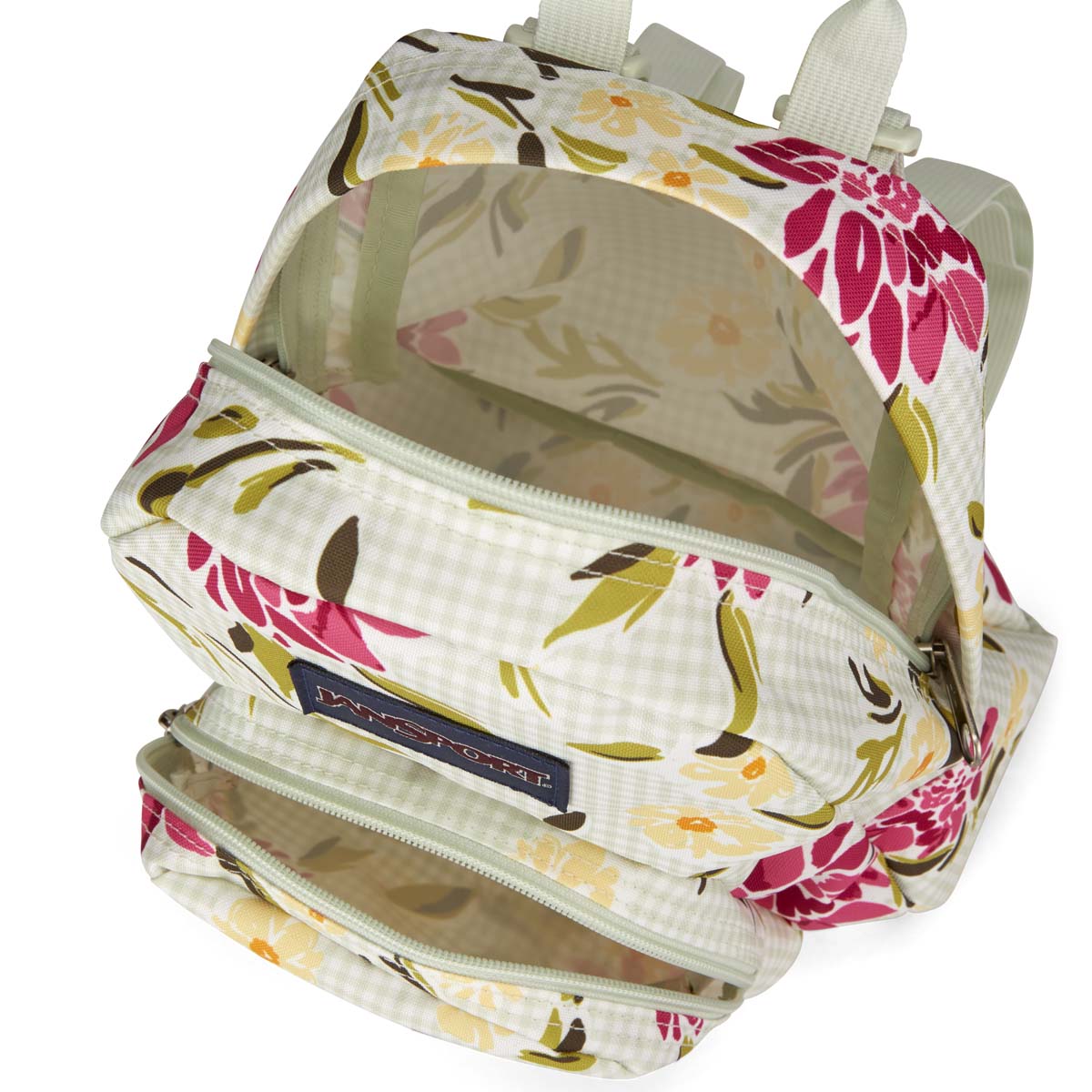 JanSport Half Pint Mini Backpack Garden Tea Party MouraCuir