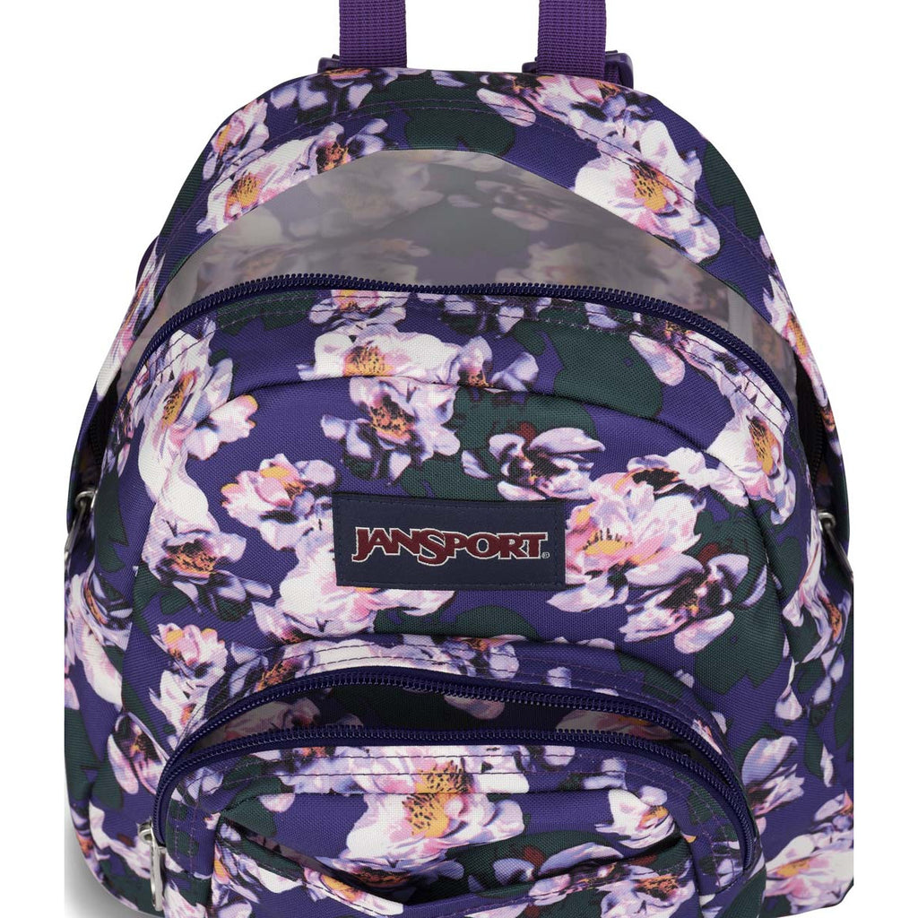 JanSport Half Pint Mini Backpack - Purple petals