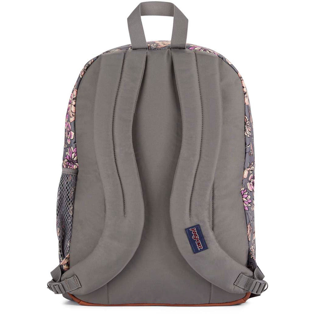 JanSport Cool Student Backpack - Boho Floral Graphite Grey