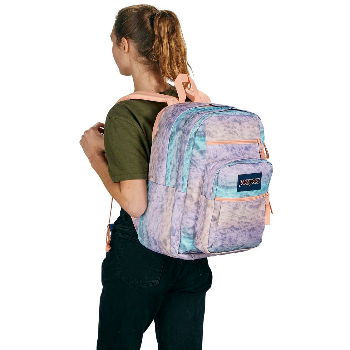 JanSport Big Student Backpack - Cotton Candy Clouds