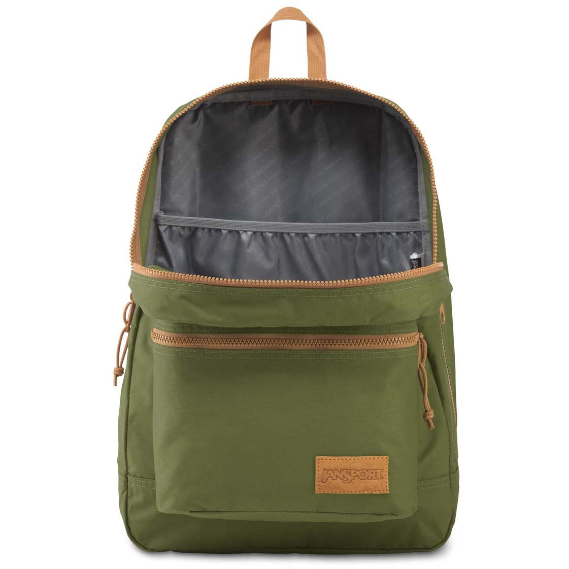 JANSPORT Super Lite Sac à dos - Nouvel Olive avec Dijon Marron