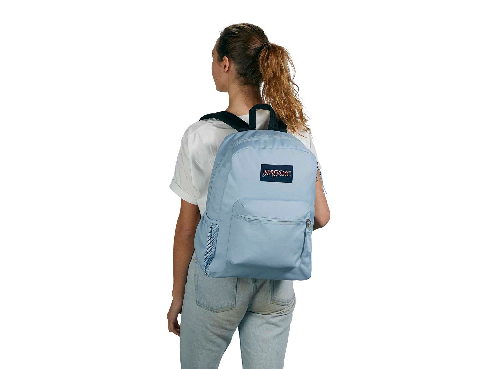 jansport crosstown backpack blue dusk Cross Town Plus - Large Main Compartment, Side Water Bottle Pocket, 15-Inch Padded Laptop Sleeve binders and more JanSport Cross Town Backpack -