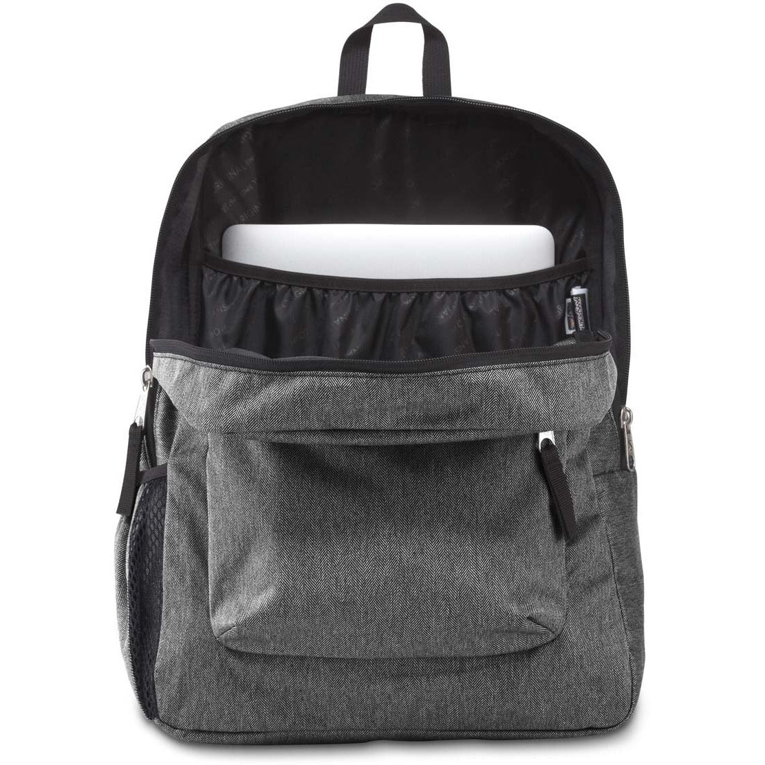 JanSport Cross Town Remix Backpack – Black White Herri