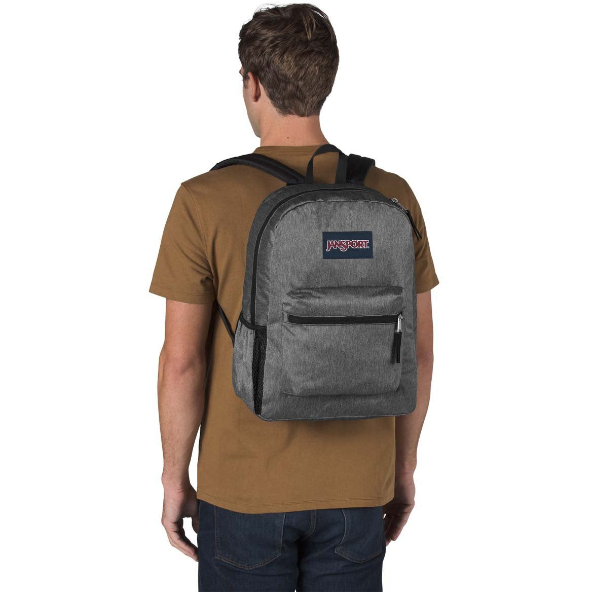 JanSport Cross Town Remix Backpack – Black White Herri