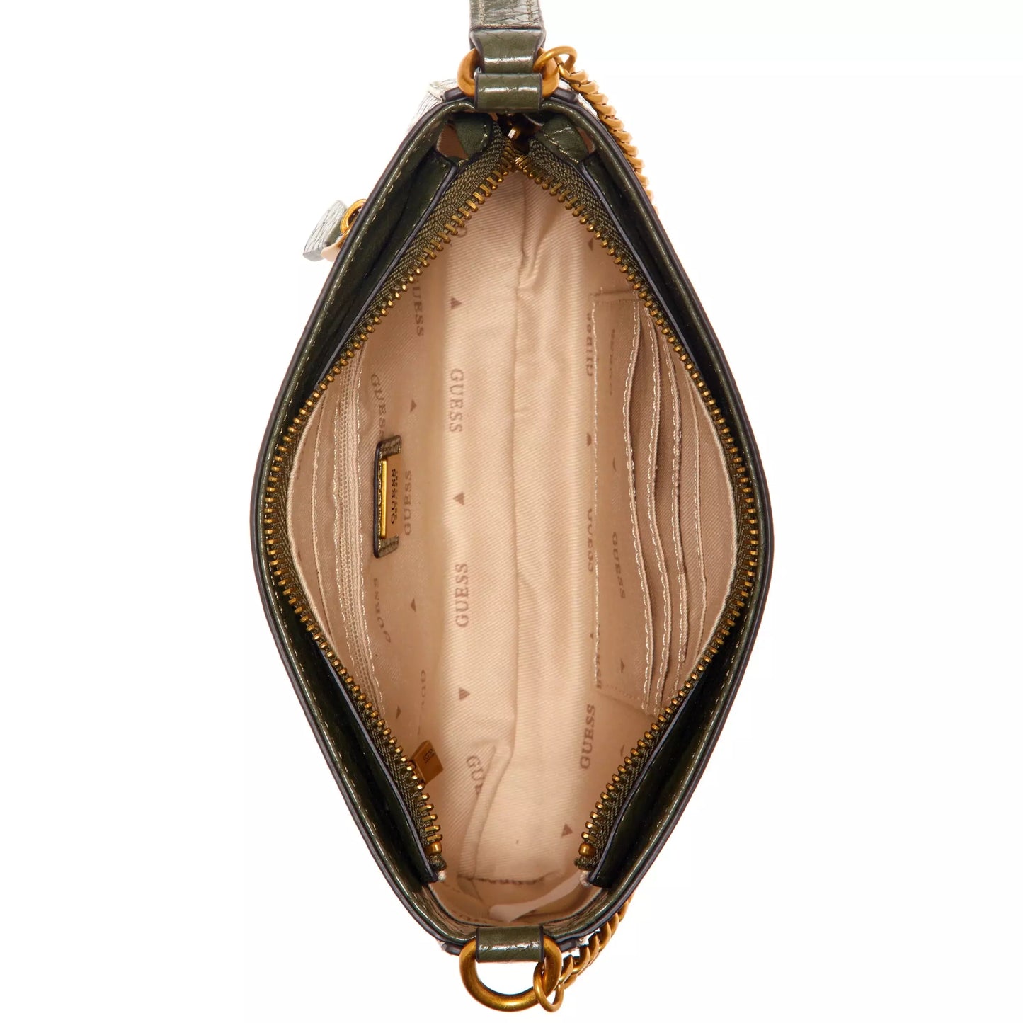 GUESS Katey Exotic Mini Sac à Bandoulière à Zip