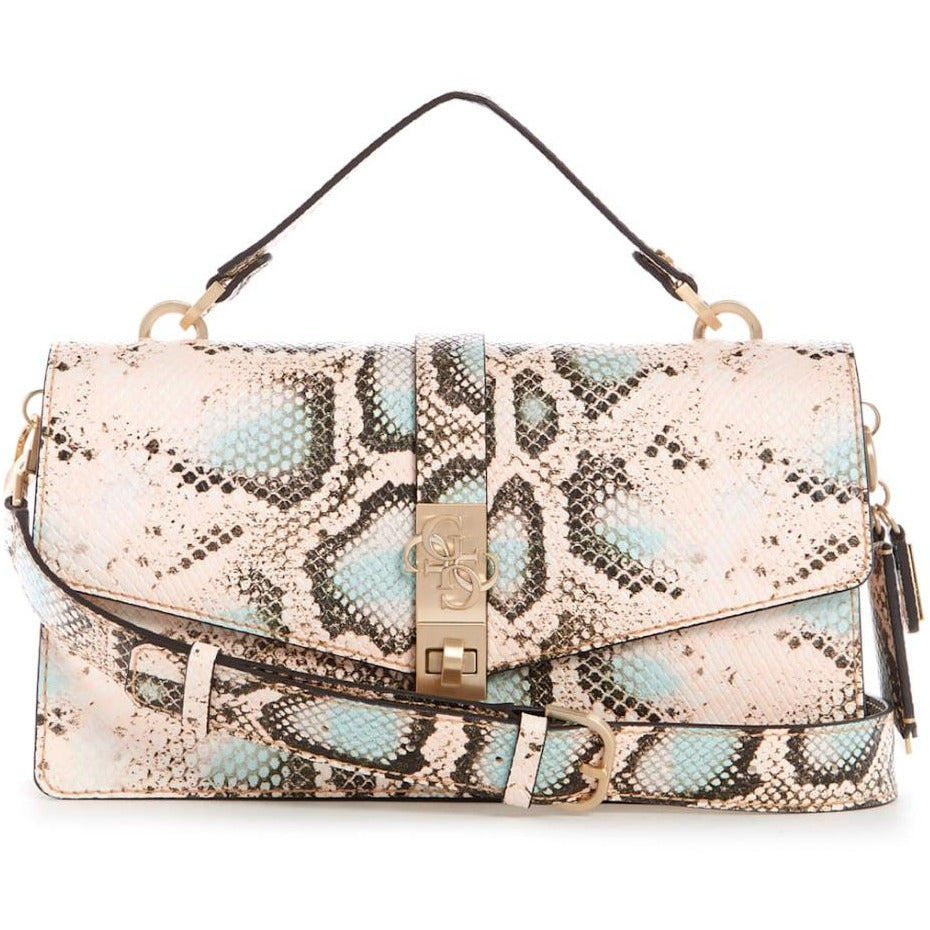 GUESS Albury Top-Handle Flap Bag