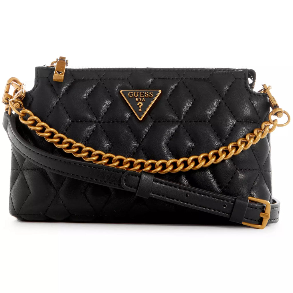 GUESS Elenia Mini Crossbody Top Zip - Black