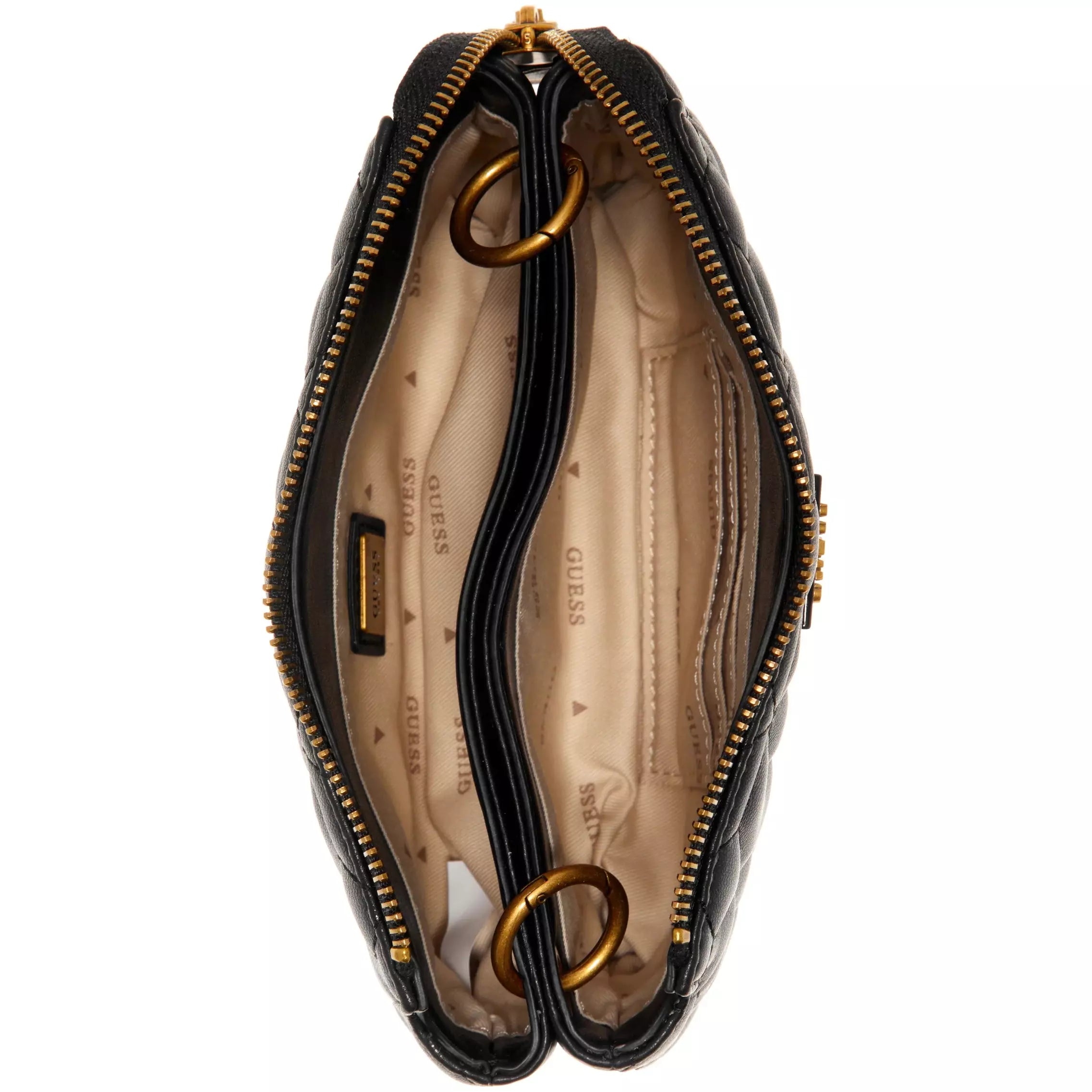 GUESS Elenia Mini Crossbody Top Zip - Black