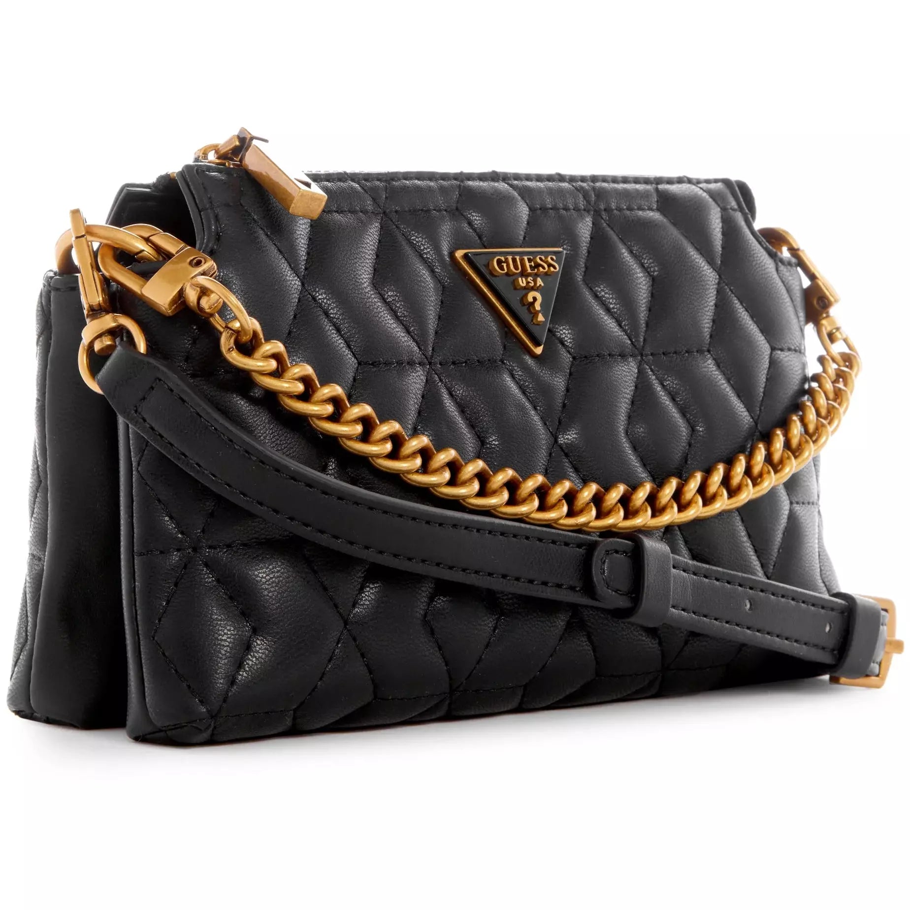 GUESS Elenia Mini Crossbody Top Zip - Black