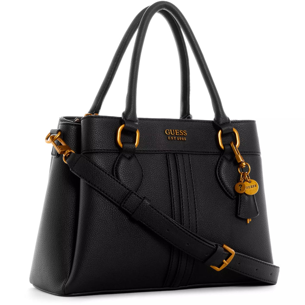 GUESS Kasinta 3 Compartment Satchel - Black