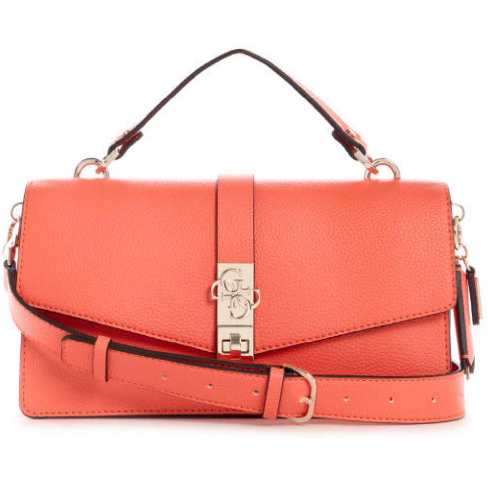 GUESS Albury Top-Handle Flap Bag