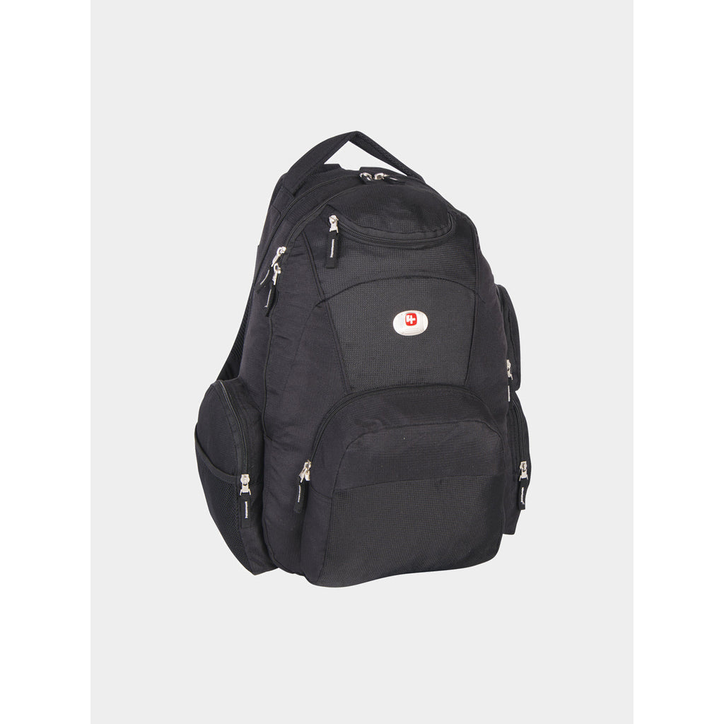 SwissAlps Backpack with Side Pockets - Black