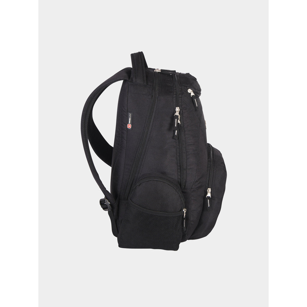 SwissAlps Backpack with Side Pockets - Black